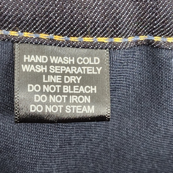 Blue Delta Men's Straight Leg Low Rise Dark Denim Jean - Picture 5 of 5